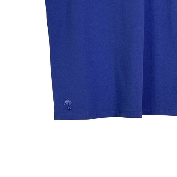 NWT Lilly Pulitzer Tabbie Tank in Iris Blue, V-neck, Large, Pima Cotton/Spandex - Picture 2 of 10